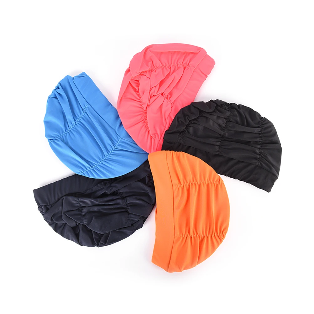 Quick Dry Caps Summer Women Sports Swimming Caps Stretch Elastic