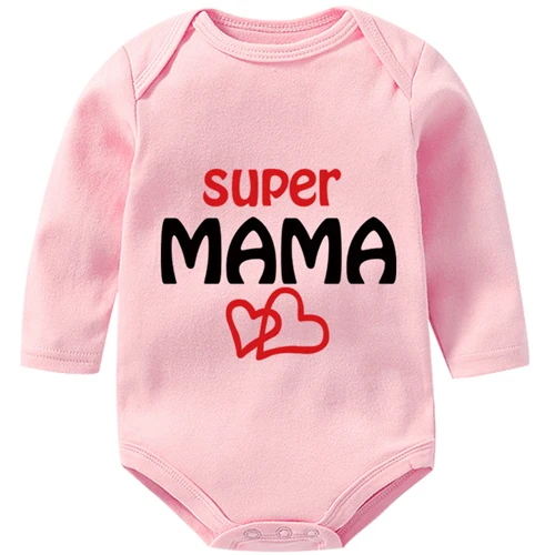 OkayMom/хлопковый комбинезон для новорожденных; Roupas de bebe; комбинезон для малышей; одежда для маленьких девочек и мальчиков; комбинезоны; одежда для малышей; Новинка - Цвет: pink super mama