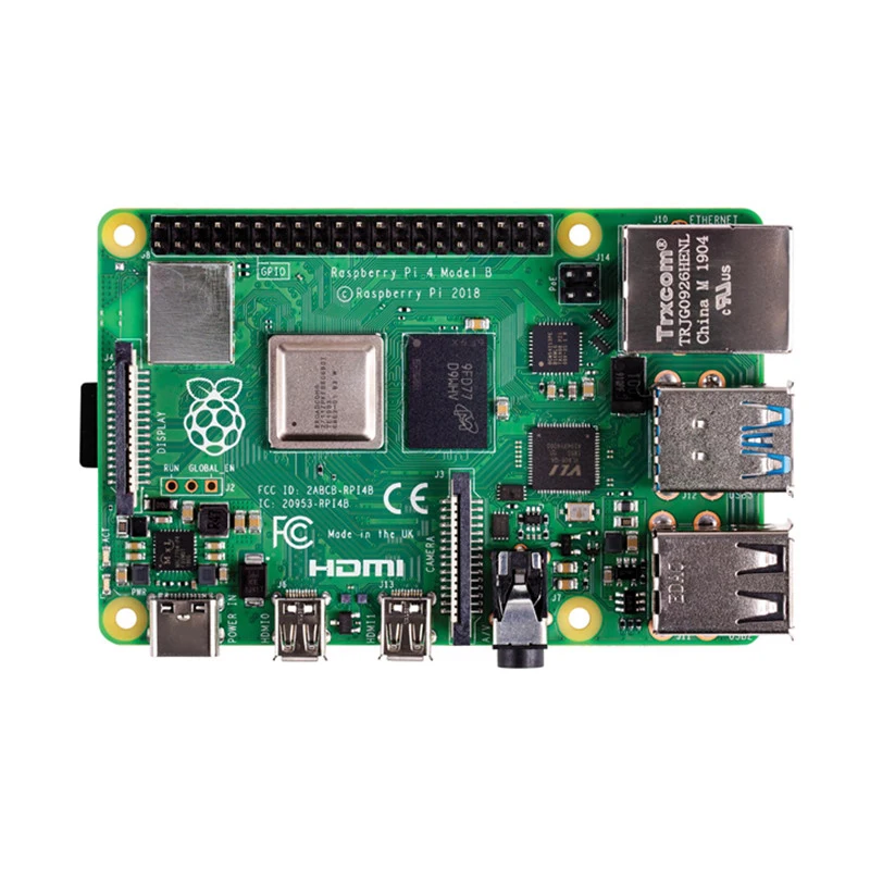 Raspberry Pi 4 Модель B 4B С оперативной памятью 4 ГБ 1,5 ГГц 2,4/5,0 ГГц wifi Bluetooth 5,0 чехол Охлаждающий радиатор источник питания