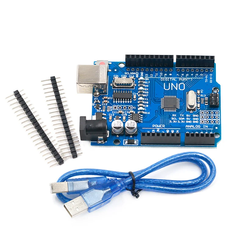 Высокое качество один Комплект UNO R3 CH340G+ MEGA328P Чип 16 МГц для Arduino UNO R3 макетная плата+ USB кабель