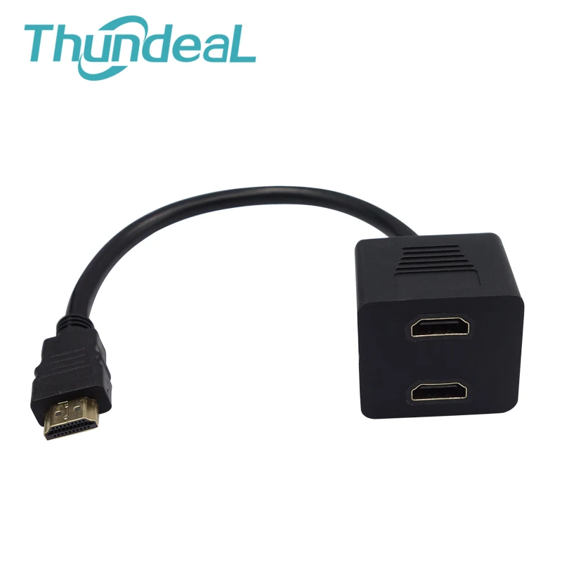 

HDMI 2 to 1 Out Switch Cable Male to Female M/F 2 in 1 out Adapter Converter Magnetic Lmmunity Monitor Gameplayer HDMI Splitter