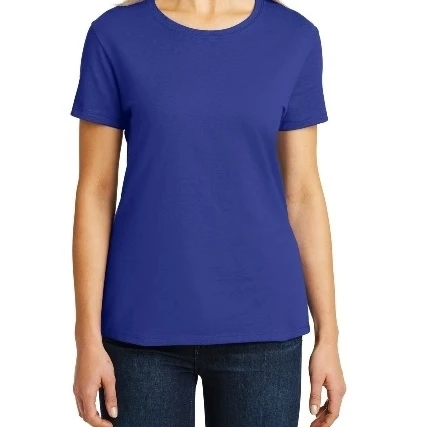 Hanes SL04 Ladies Nano T Cotton T-Shirt Deep Royal Blue - Medium (1)