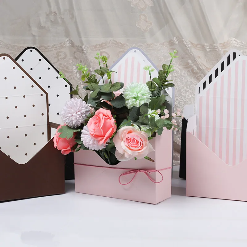 5 шт./лот, конверт, коробка для цветов, модный красочный маленький букет цветов, коробка для цветов