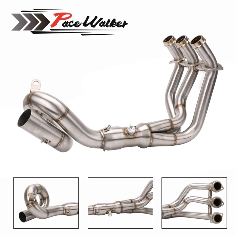 Motorcycle Exhaust Modified Scooter Front Pipe Slip-On Full System For yamaha FZ-09 MT-09 MT 09 2014-2018 not for Tracer Motorcycle Exhaust Modified Scooter Front Pipe Slip-On Full System For yamaha FZ-09 MT-09 MT 09 2014-2018 not for Tracer