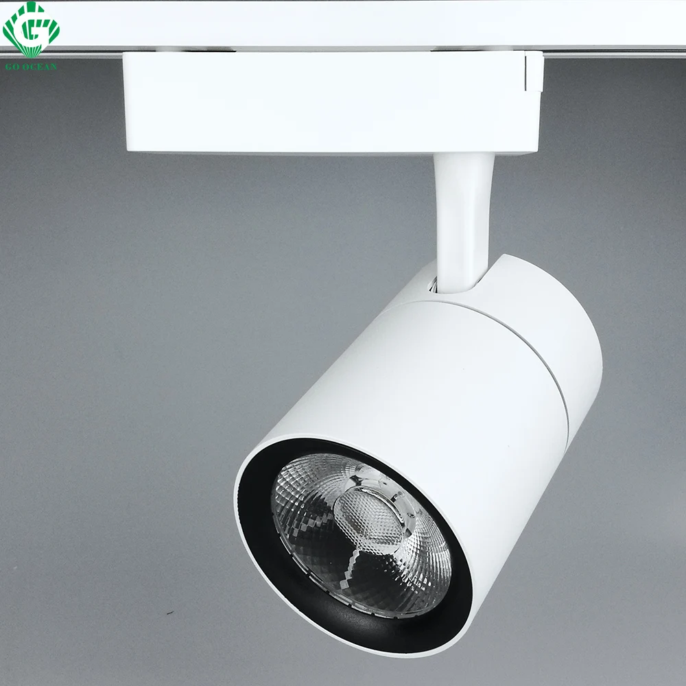 GO OCEAN LED Track Light 30W AC85- 265V for Mall Exhibition Office Shop Store Kitchen Track Lighting Rail Spotlight (14)