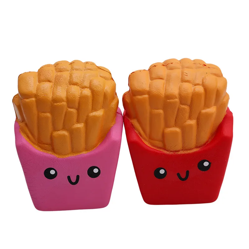 Игрушки Jumbo Squishies для детей, медленно поднимающаяся антистрессовая игрушка, кот, гамбургер, фри, сквишиес, игрушка для снятия стресса, забавная игрушка