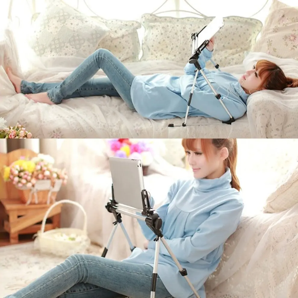 

8pcs Foldable Desk Floor Stand Lazy Bed Tablet Holder Mount For iPad Tablet