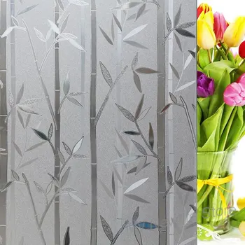 

Electrostatic Bamboo glass Sticker Privacy Sunscreen Bathroom balcony Window Film Waterproof Sticker Home Decor 45/90*200cm