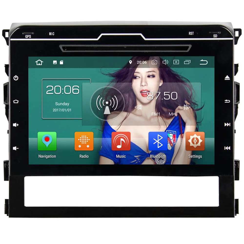 Top KLYDE 9" 4G Android 8.0 Octa Core 4GB RAM 32GB ROM Car DVD Multimedia Player Stereo For Toyota Land Cruiser LC200 2016 2017 2018 0