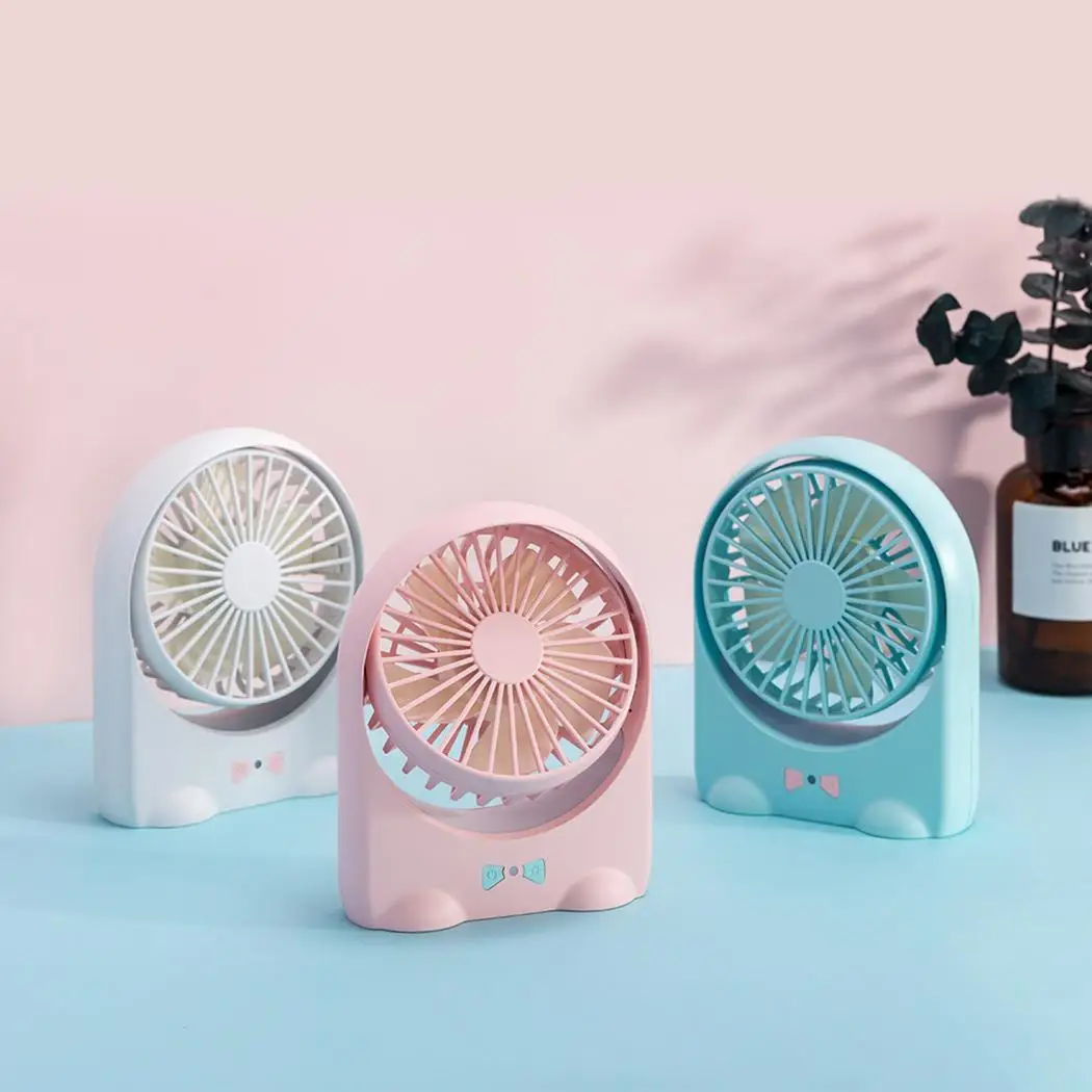 

Portable Handheld USB Rechargeable Fan Fashion Mini Table Fan With Night Light