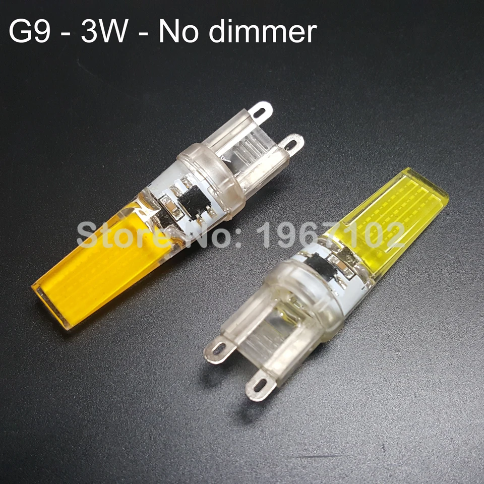Настоящая 2 Вт 3 COB LED G4 лампа Светодиодная G9 AC/DC12V 220 В SMD Лампа Домашнее украшение