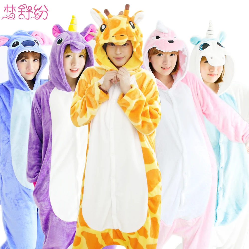 

plush toy cloth cartoon Sleepwear dinosaur zebra cattle pikachu Unicorn lion nightgown loungewear winter warm home coat gift 1pc