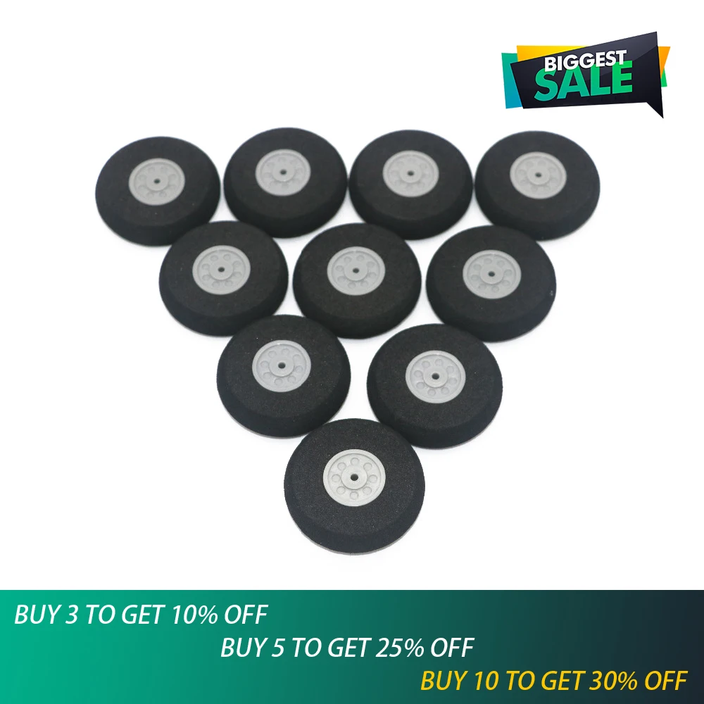 10pcs/lot High quality Airplane Wheels 16mm/20mm/30mm/40mm/50mm/55mm
