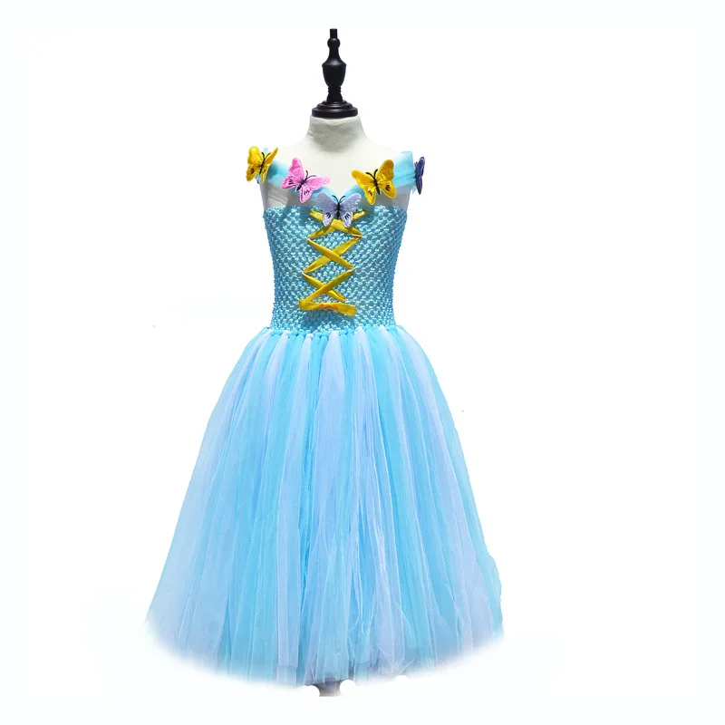 Girls Princess Belle Dresses Kids Cosplay Costume Clothing Children