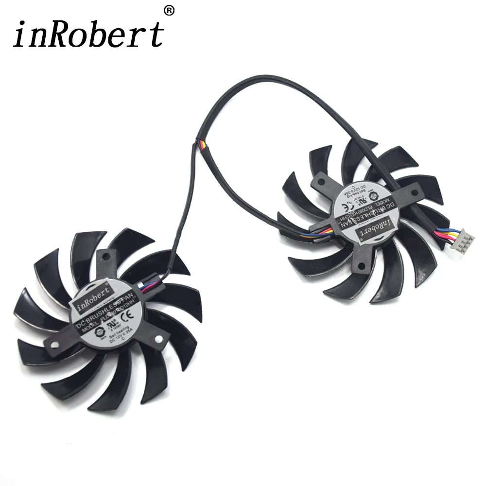 

Power Logic 75mm PLD08010D12HH PLD08010S12HH Cooler Fan For MSI GTX 460/480/560/570/580/R5850/6790/6850/6870/6950 Gracphics Card
