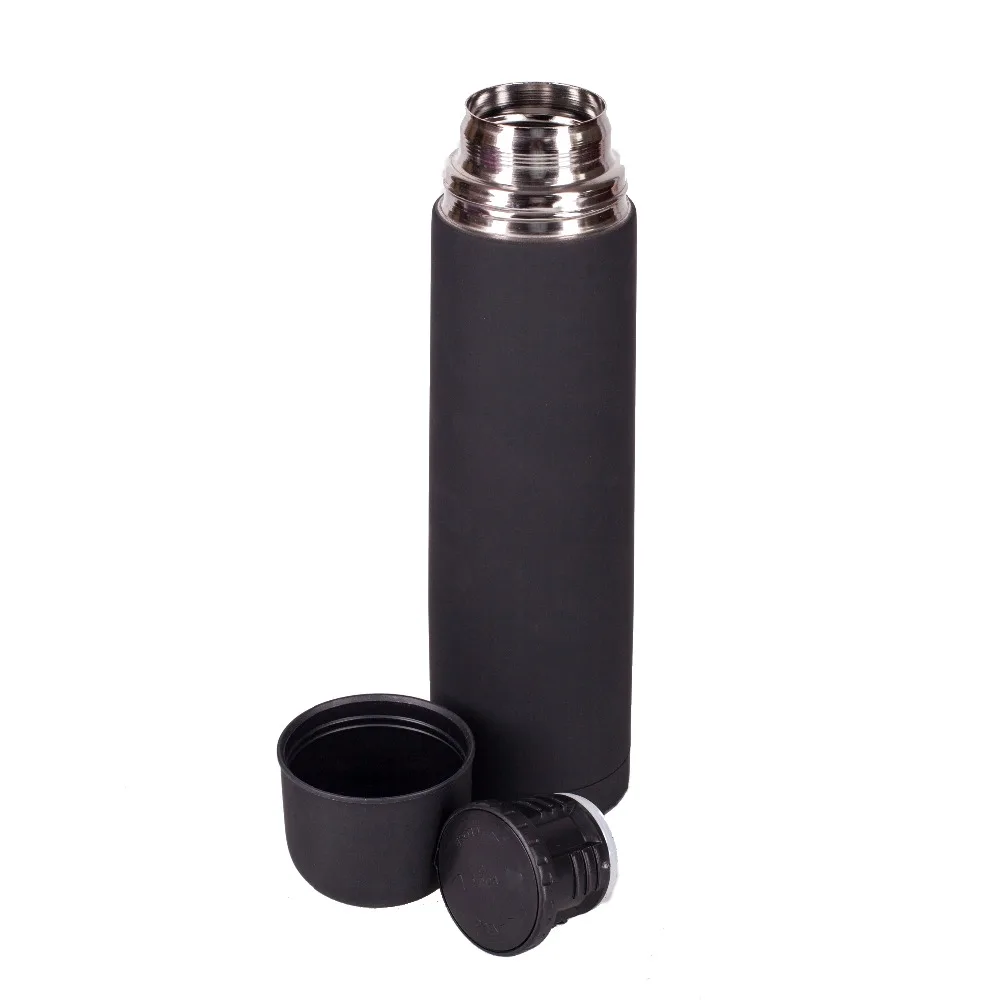 Koop THERMOS VETTA metalen TOERISTISCHE 1 l zwarte rubberen korting koop hoge kwaliteit vakantie reizen toerisme lure841 035