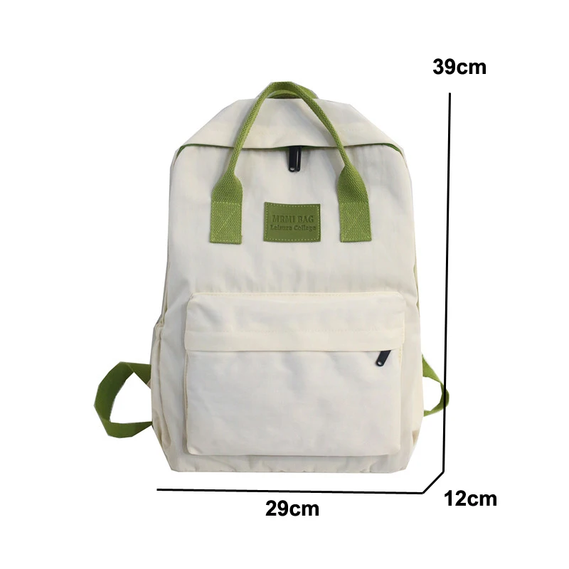 Женские рюкзаки в стиле преппи, школьные сумки для девочек-подростков, Большая вместительная Модная студенческая сумка для книг, нейлоновая сумка с ручкой сверху