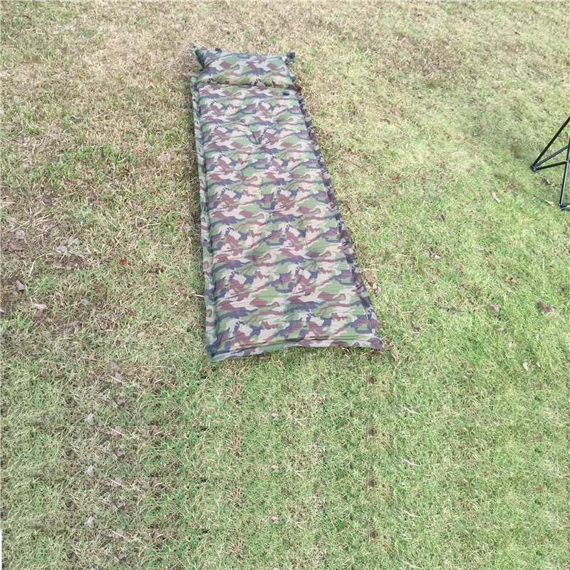 

Outdoor folding camouflage Automatic colchon Inflatable mattress Widened thicker Moisture pad splicing with Pillow M032