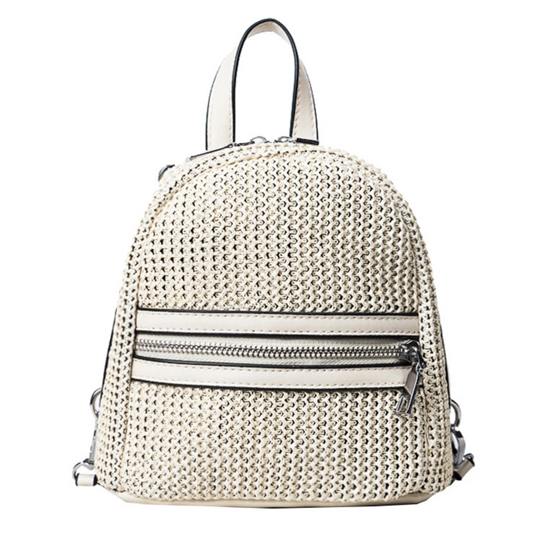 SFG HOUSE Casual Small Backpack Summer Beach Weave Women Bag Fashion Girl School Bag Women Travel