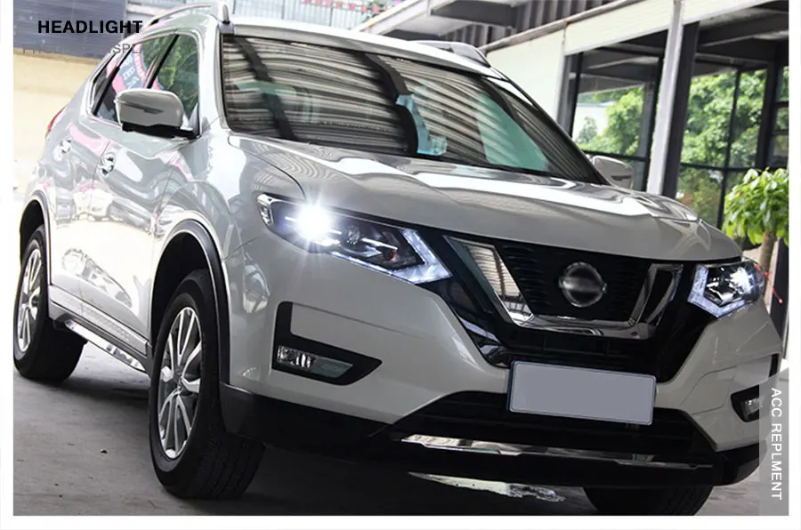 2 шт. светодиодный фары для Nissan X-Trail- светодиодный автомобильный фонарь ангельские глазки ксенон HID комплект Противотуманные фары светодиодный дневные ходовые огни