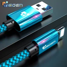 USB кабель Tiegem для iPhone 7, 8, 6, 5, 6s, S, 5, se plus, X, XS, MAX, XR, кабель для быстрой зарядки, Usb кабель для мобильного телефона, 3 м