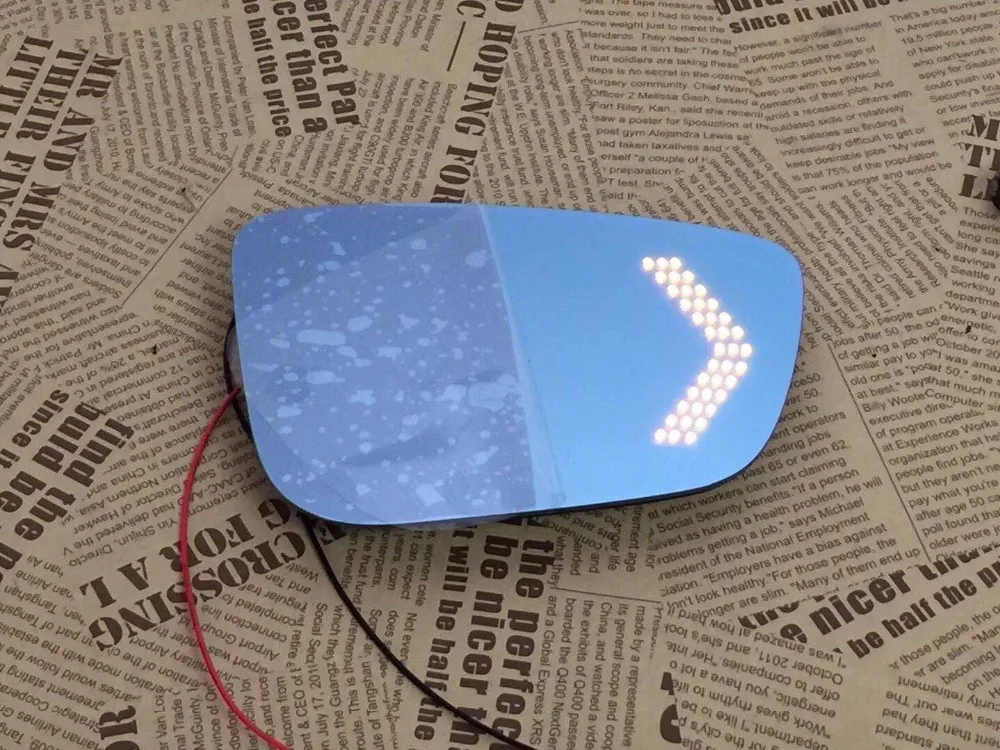 

Osmrk blue rear view mirror for Toyota sienna with electric heating, dynamic side turn signal,anti-glaring