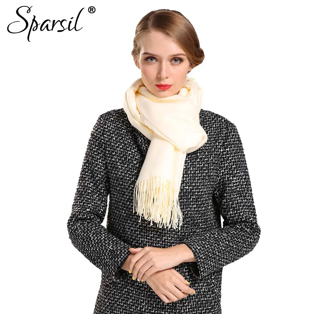 

11.11 Sparsil Women Autumn Cashmere Blend Christmas Scarves Female Winter Fashionable Blanket Shawl Scarf