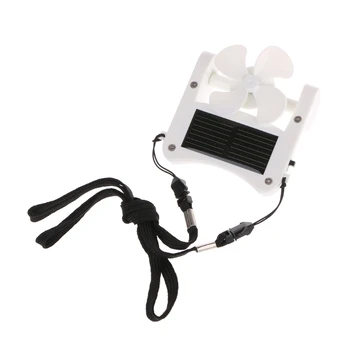 

Free_on 1PC Mini Solar Power/USB Portable Cap Hat Clip On Fan Hanging Desktop Camping Cooler