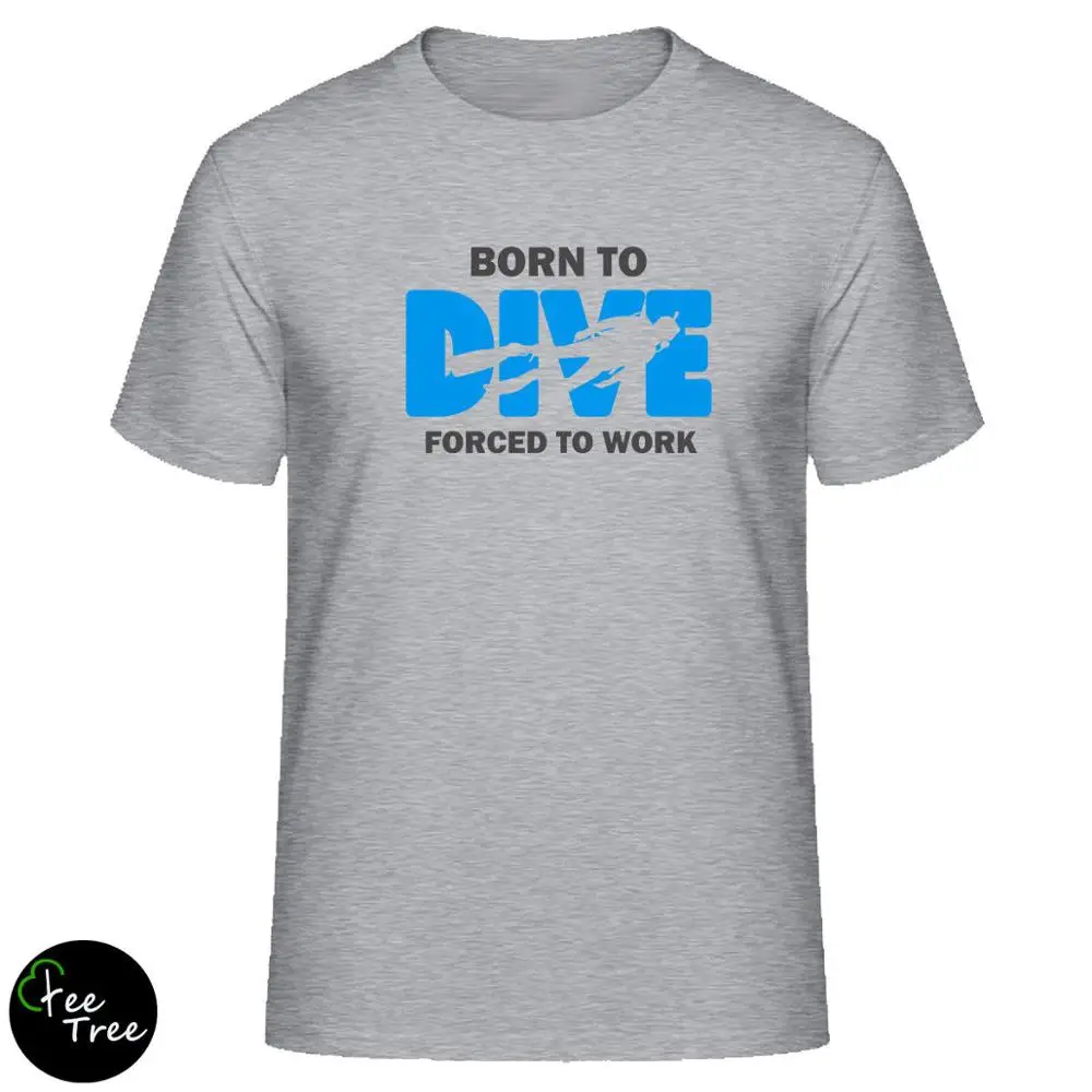 Born To Dive for Divers and swim mers футболка для мужчин футболки Мода 2019 Повседневная
