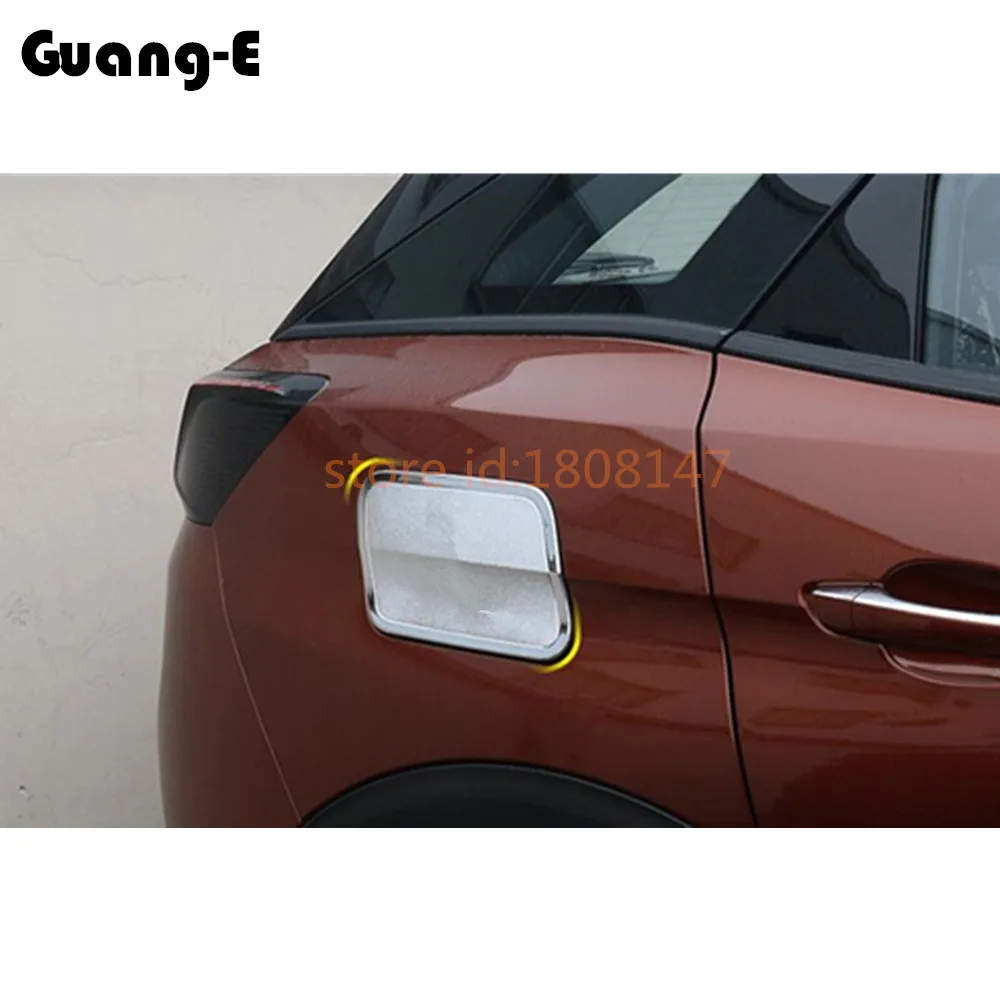 ABS Chrome Oil Fuel Tank Cap Cover Trim 1Pcs For Peugeot 2008 2014-2018
