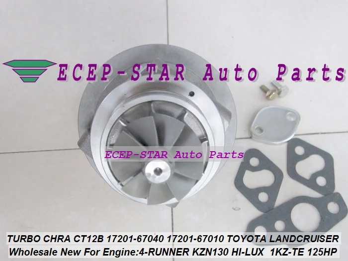 TURBO CHRA Cartridge CT12B 17201-67040 17201-67010 For TOYOTA HI-LUX KZN130 LANDCRUISER 1KZT 1KZ-TE 4-RUNNER 3.0L (4)