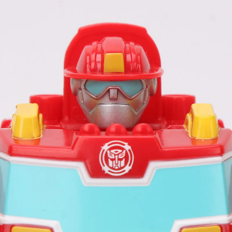 13cm Playskool Heroes Transformers Rescue Bots Energize Heatwave the Fire-Bot Hot Shot Rescan Chase The Police Bot Action Figure
