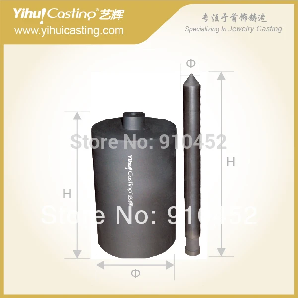 

Yihui Castng High Pure Graphite Casting Crucible and Graphite Stopper for Casting Jewelry, for AVC casting machine G.GC.AVC/AVCS