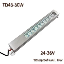 HNTD светодиодный свет панели 30 Вт DC 24 В концентрирующий металлический светодиодный рабочий свет TD43 водонепроницаемый IP67 CNC машина рабочий инструмент для освещения горячая