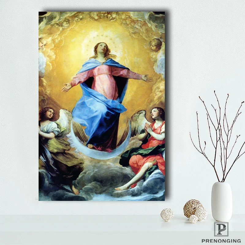 

Canvas Poster Silk Fabric OUR LADY OF GUADALUPE POSTER Virgin Mary Catholic Icon Poster Printed Home Decor#190114s04