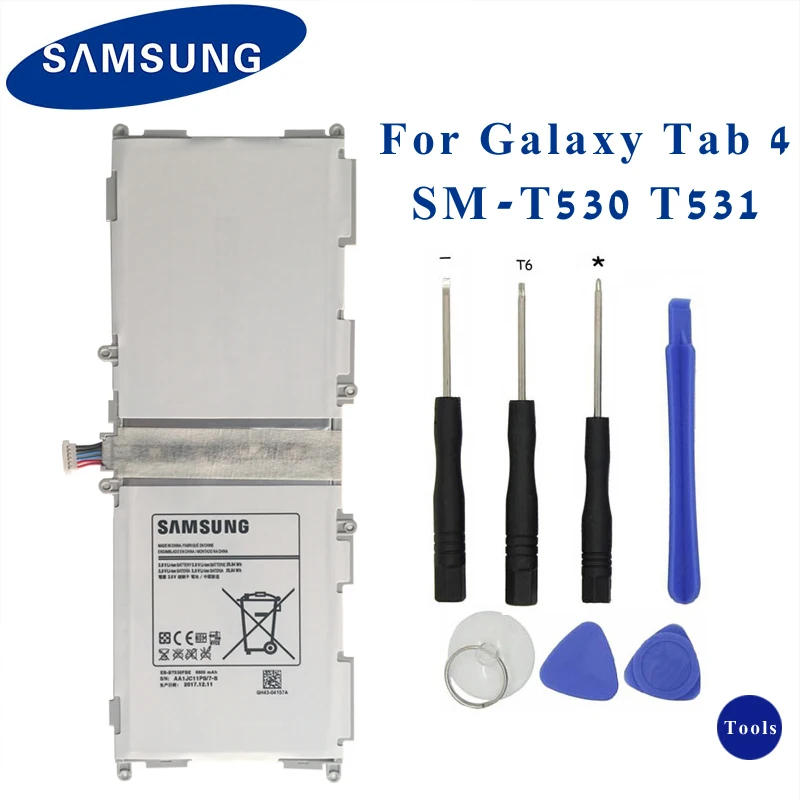 

SAMSUNG Original Tablet Battery EB-BT530FBU EB-BT530FBC For Samsung GALAXY Tab4 Tab 4 SM-T530 T531 T535 T537 T533 T535 6800mAh