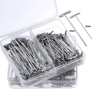 

200pcs/set Wig T Pins 32mm and 38mm combination For Holding Wigs Hair Extender Wig Making Blocking Knitting Modelling And Crafts