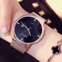 GIMTO Fashion Watch Women Luxury Brand Gold Bracelet Wristwatch Ladies Business Watches Full Steel Quartz Watch Relogio Clock top brand luxury gold women watches steel quartz ladies rose bracelet watch casual clock lovers girl simple wristwatch relogio