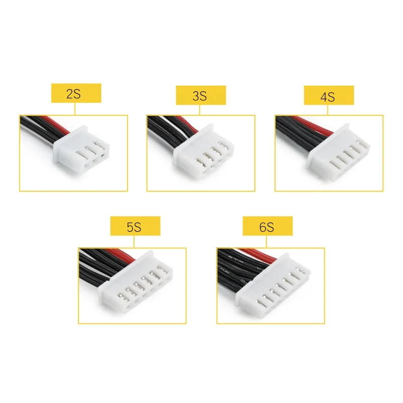 Lipo батарея проводка RC Lipo батарея баланс зарядное устройство 1s 2s 3s 4S 5S 6s 22AWG кабель для IMAX B3 B6 B6AC 10 см 100 мм 1 шт