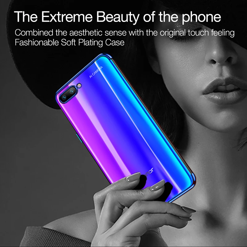 Прозрачный мягкий силиконовый чехол для Huawei Honor 10 тонкий накладка 10Lite 8 9X 20 Pro