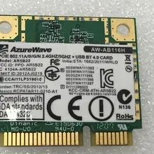 AzureWave AW-AB116H AW-NB110H AR9462 AR5B22 WB222 Половина мини PCI-Express Bluetooth 4,0+ 300 Мбит/с WLAN Wifi беспроводная карта