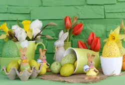 Laeacco пасхальные цветы кроличьи яйца Сад Детские фотографии фон Индивидуальные фотографии фон для фотостудии