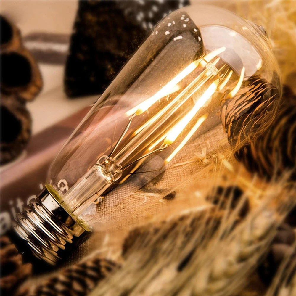 2W/4W/6W/8W  E27(26) /E14 Edison LED Light  Bulb Vintage LED Filament Light Bulb Candle Light For Restaurant Reading Room D40