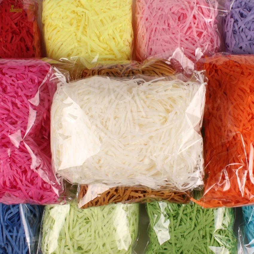 

300gsm/10bags Candy box filling things/ Paper wire/ Rafi grass/Hemp /Shredded silk/Fill the paper wire free shipping