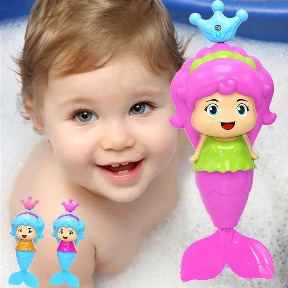 Toy kids New Arrive 1Pc Baby Cute Mermaid Clockwork Dabbling Bath Toy Classic Swimming Water Wind Up Toy for baby children Toy kids New Arrive 1Pc Baby Cute Mermaid Clockwork Dabbling Bath Toy Classic Swimming Water Wind Up Toy for baby children