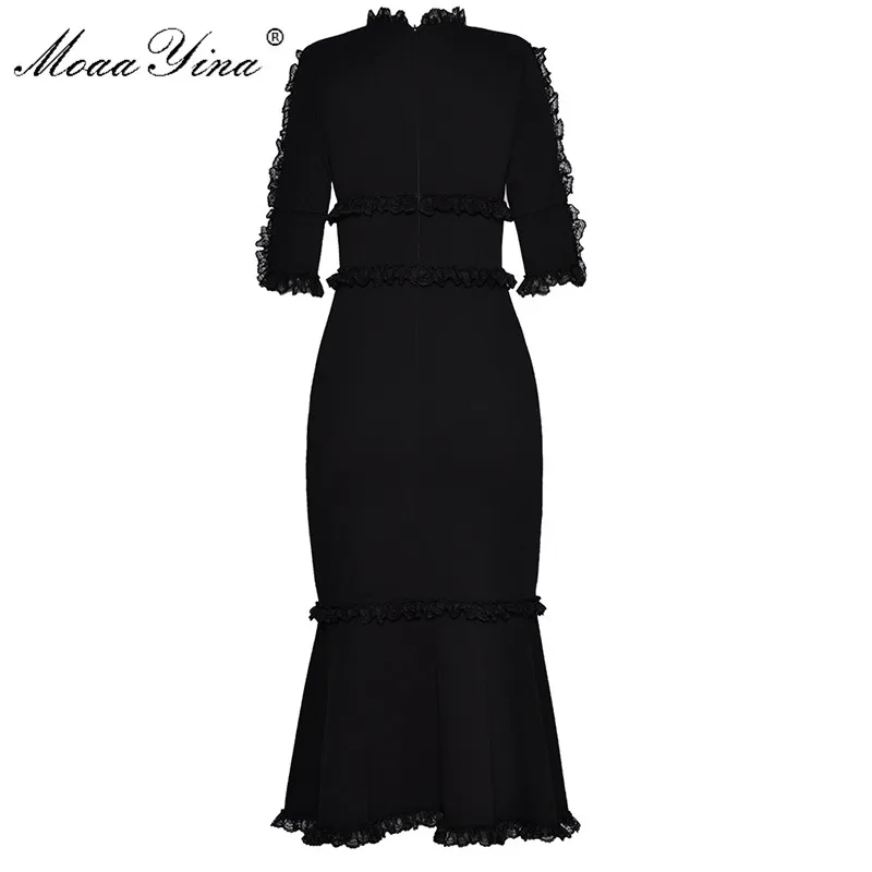 MoaaYina Fashion Designer Runway Dress Summer