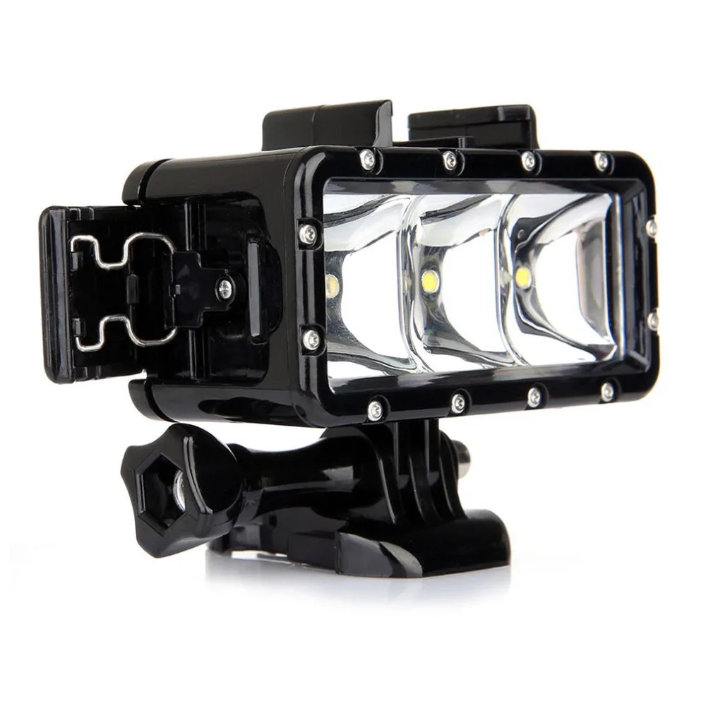 30 м подводный свет водонепроницаемый для дайвинга, светодиодные, для видео точечная лампа крепление Пряжка винта Strape комплект для GoPro Hero 4 3 +