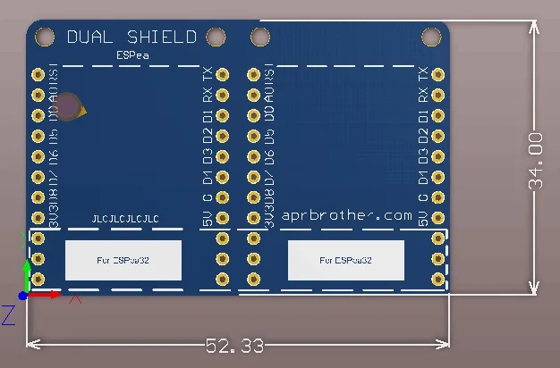 Espea двойной щит ESP8266 Wi-Fi развитию