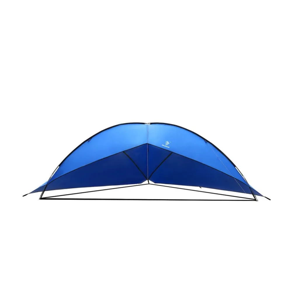 

Outdoor 190T Waterproof Polyester Oversized Rivet Triangle Canopy Camping Tent Multiplayer Family Beach Awning for 5-8 Persons