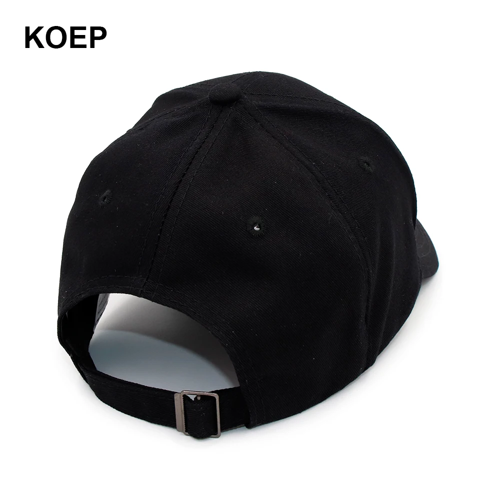 KOEP 2019 الرجال النساء قبعة بيسبول أزياء للجنسين هندسية التطريز أبي قبعة 100% القطن Snapback قابل للتعديل قبعات كمال الاجسام